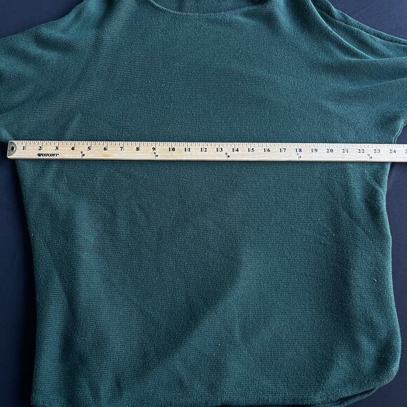 Michael Michael Kors Womens Sweater Extra Large XL Green Side Zip Round Hem - Picture 11 of 12